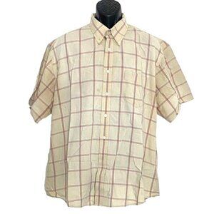 Mens Dockers Button Down Short Sleeve Shirt SZ XXL